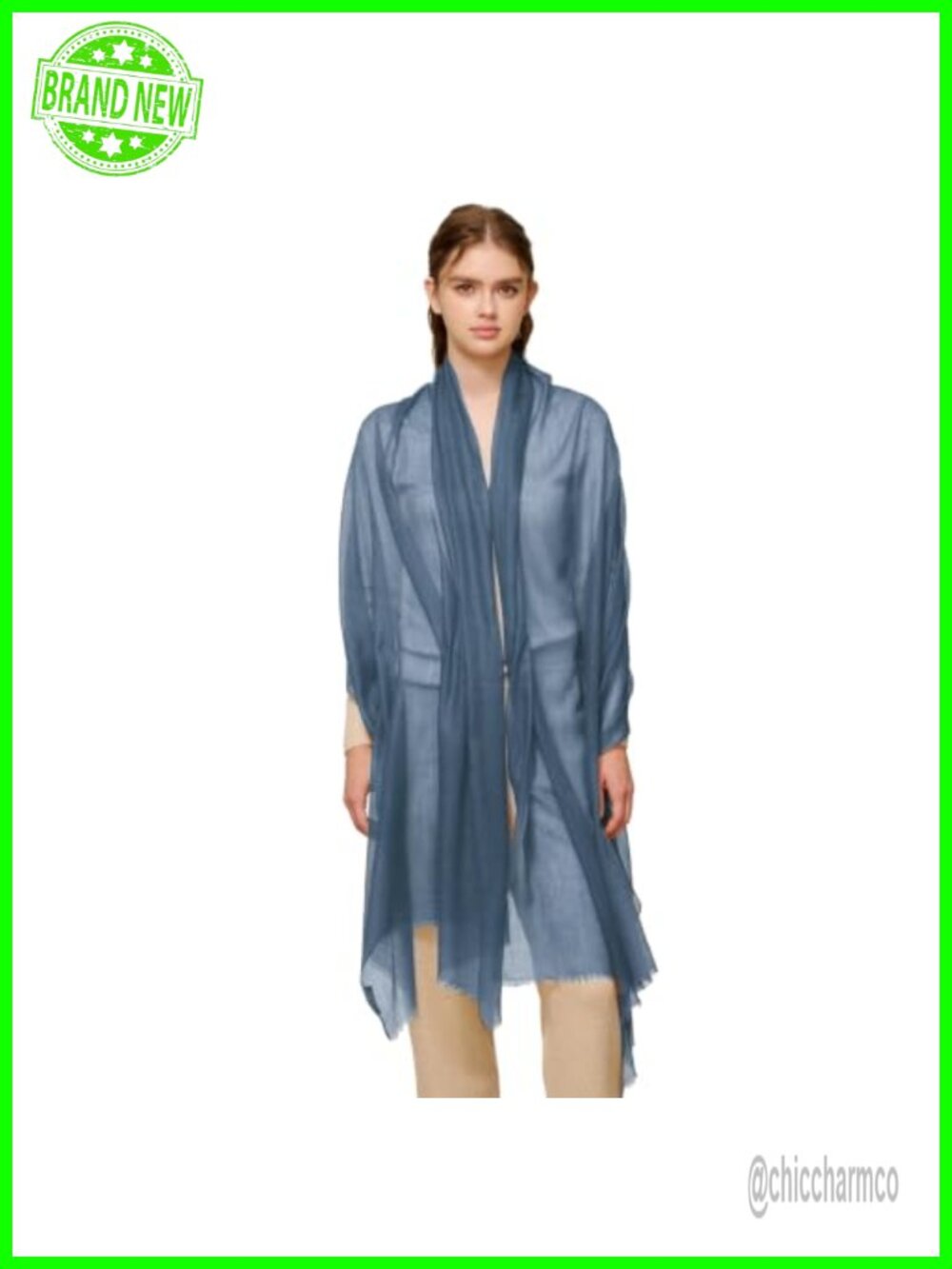 100% Cashmere Shawl Wrap Women Oversized Thin Sheer Scarf All Season Gift